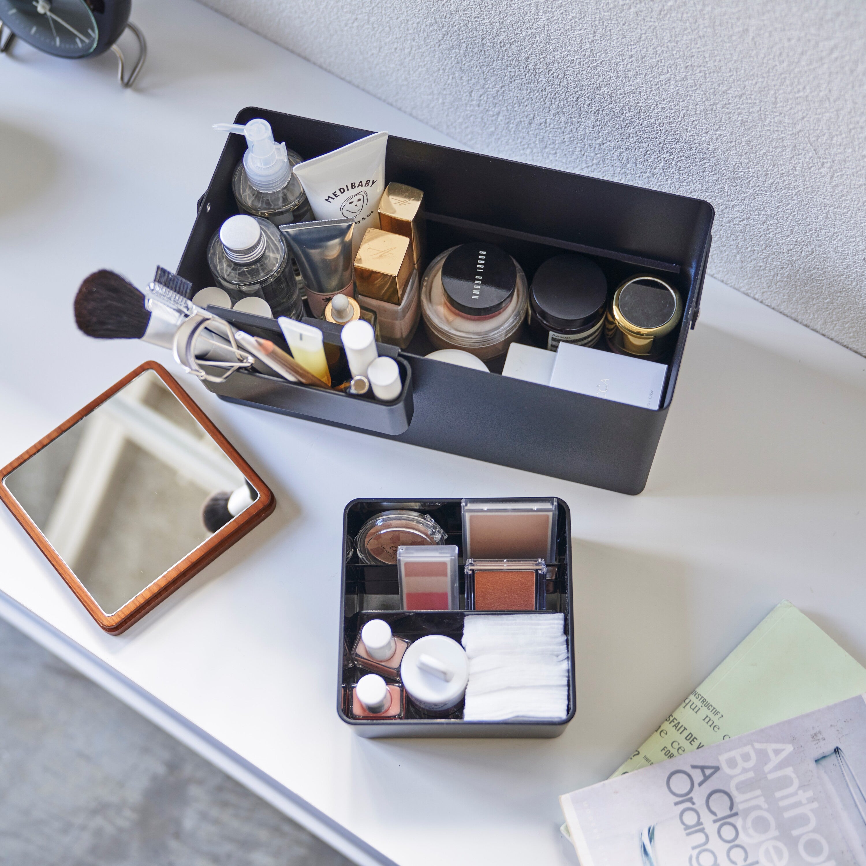 Yamazaki Tower Make-up Organiser - Zwart