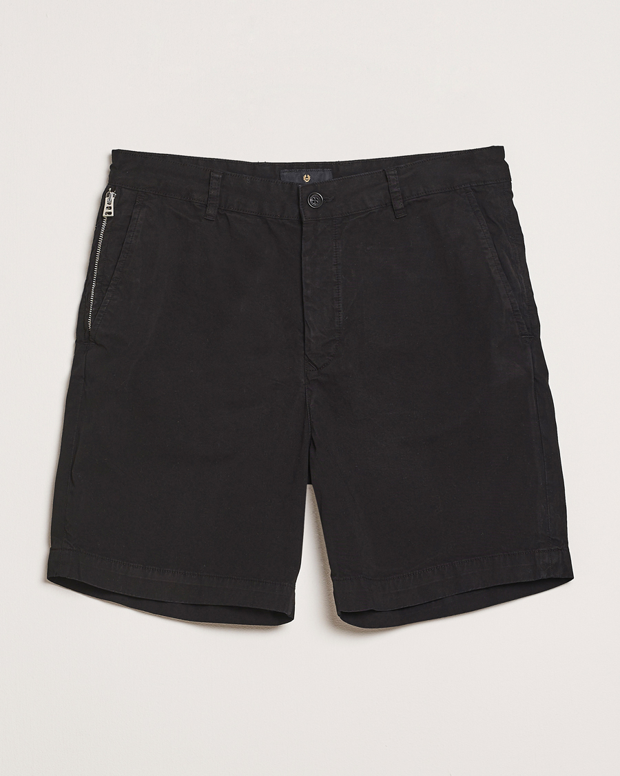 Belstaff Rally Cotton Shorts Black
