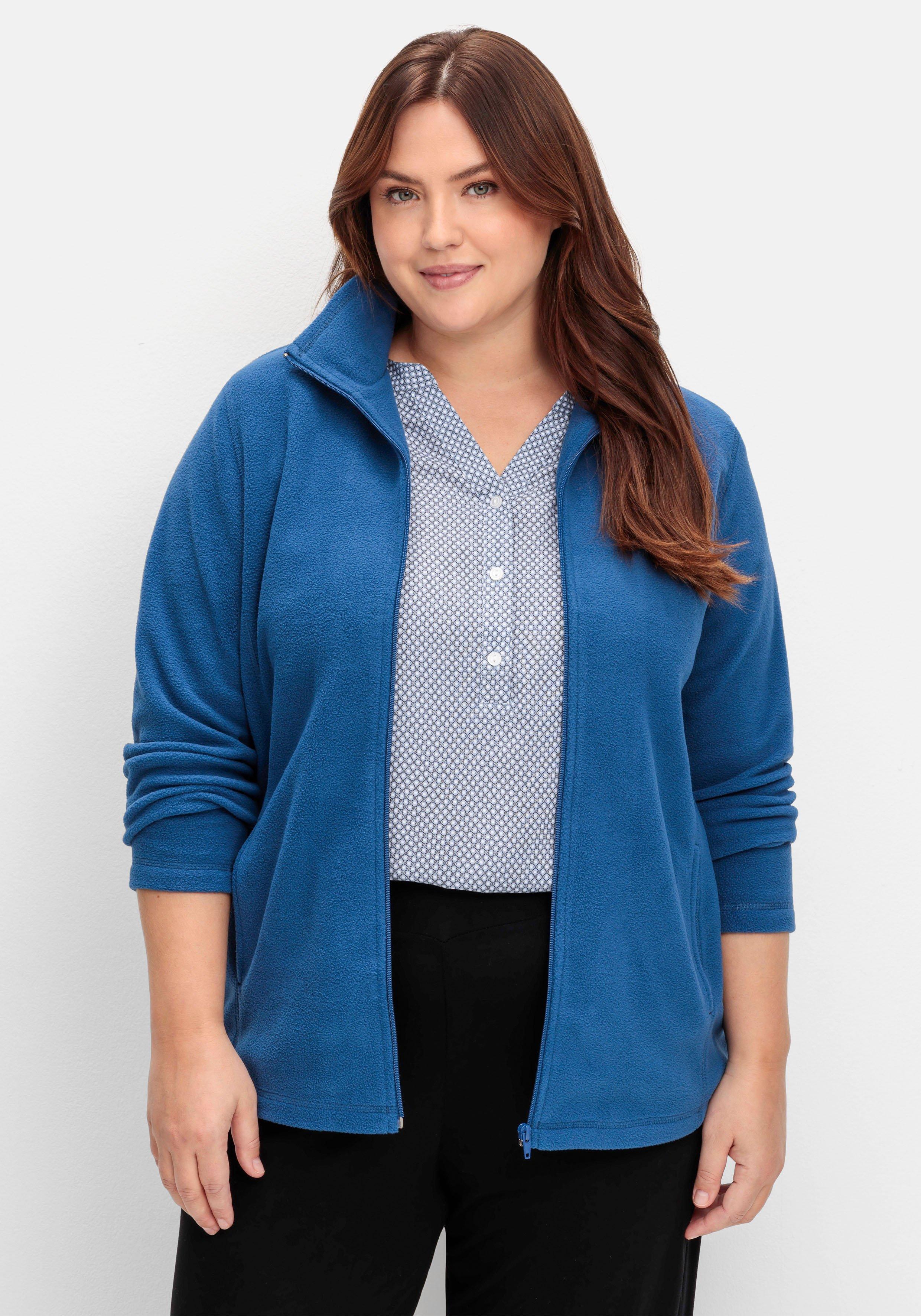 Kuschelige Fleecejacke mit Reißverschluss
