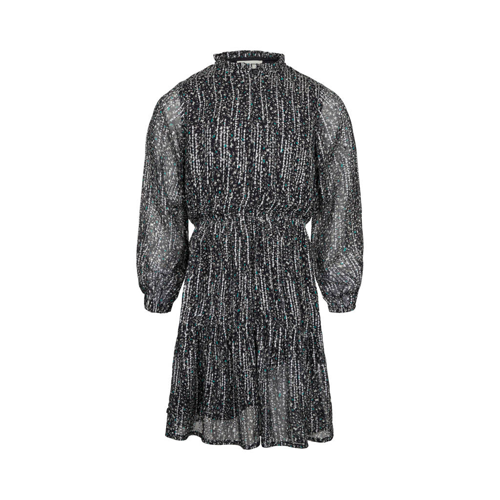 Sofie Schnoor jurk met all over print zwart/groen/wit