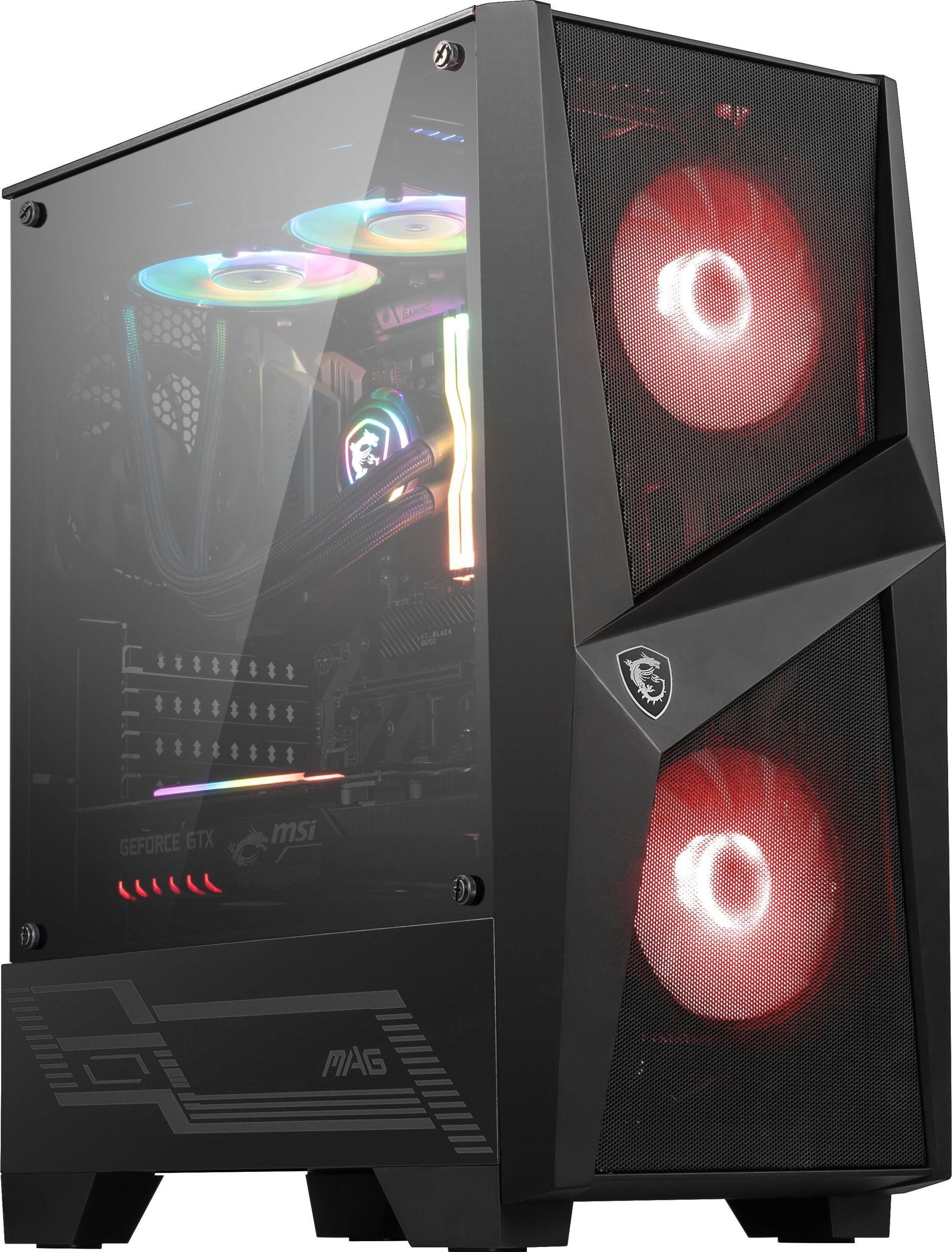 MSI MAG FORGE 100M - ATX - RGB - Noir - Avec fenêtre