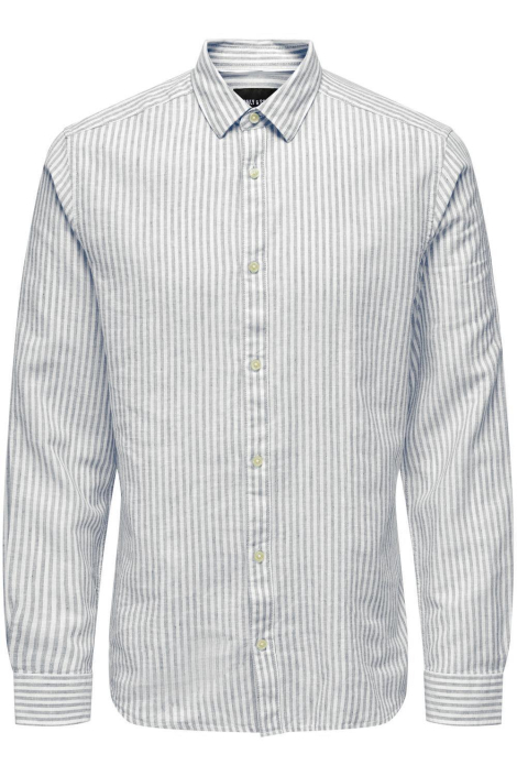 Only & Sons blauwe heren overhemd