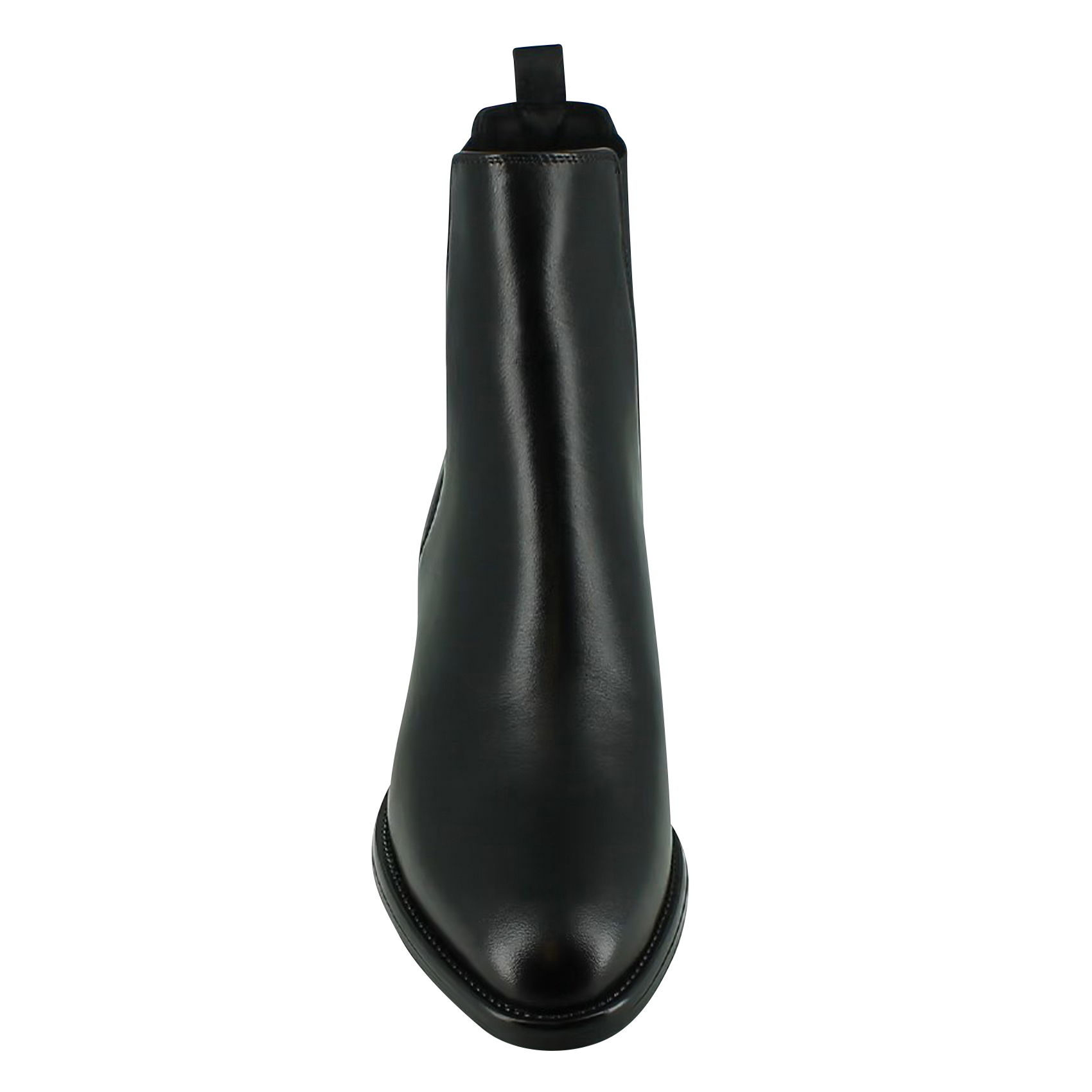 CHILO - Boots à talons en cuir lisse| Noir