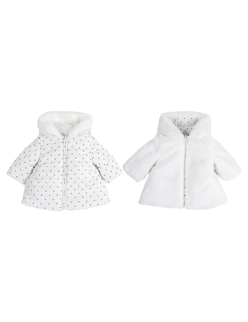 Reversible Girl's White Jacket