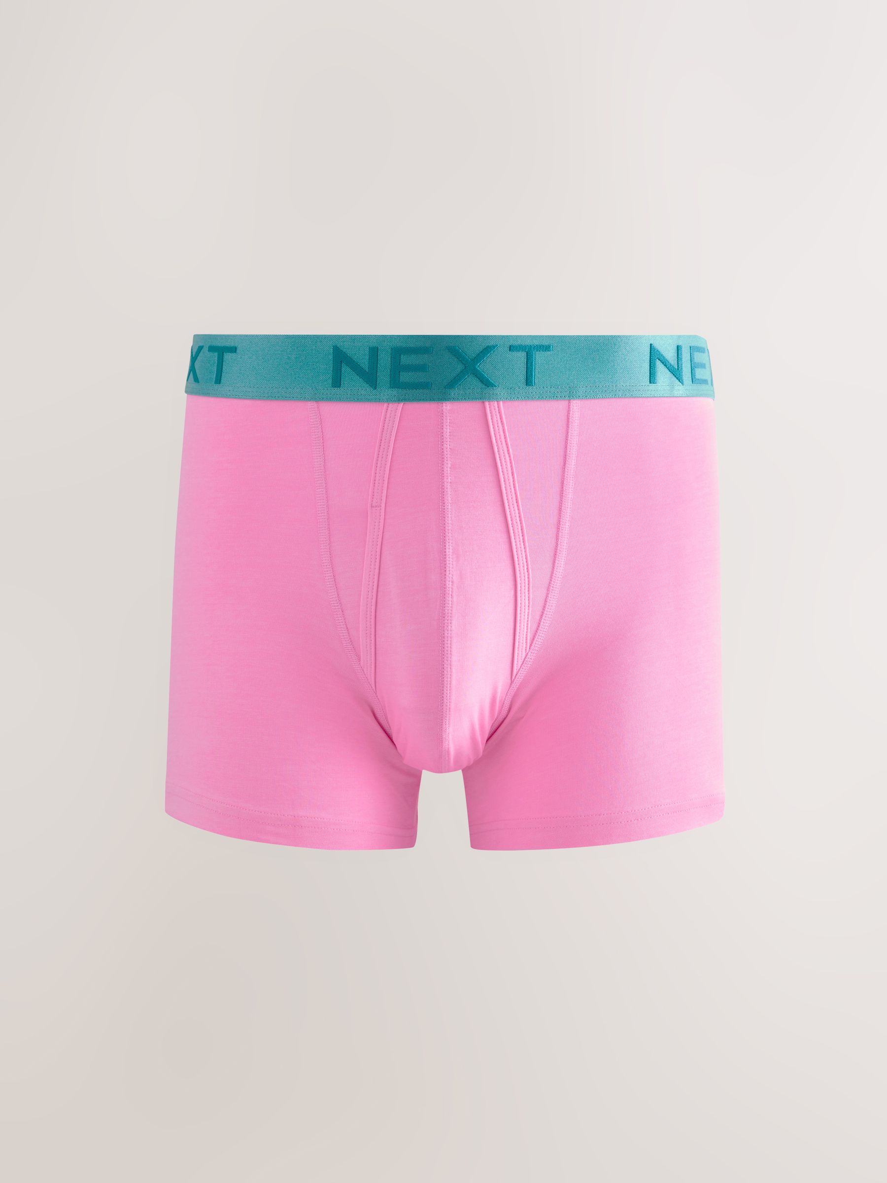 Helder oranje/groen/geel contrast - Verpakking van 10 - Boxershorts met A-voorkant