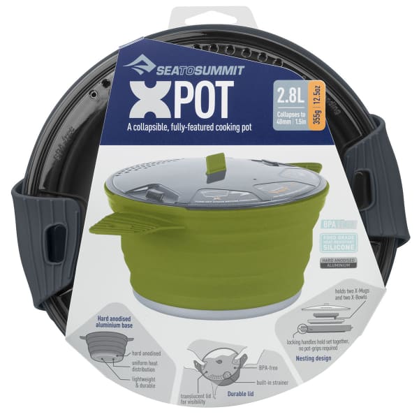 Popote randonnée SEA TO SUMMIT X-POT MEDIUM 2.8L CHARCOAL
