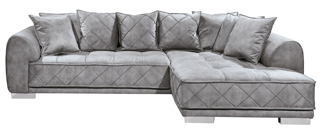 Ecksofa SANTANA 319 x 194 cm grau