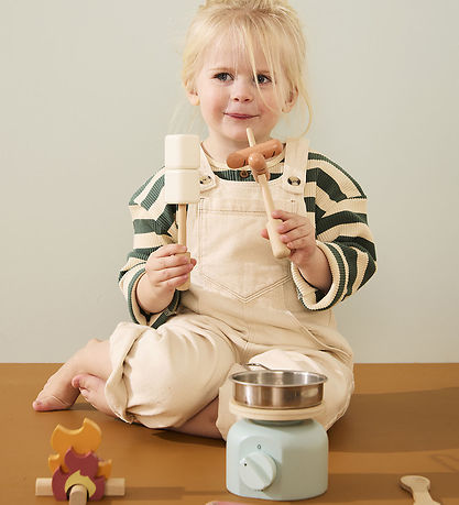Kids Concept Küchenset - Holz - 12 Teile - Camping Herd Set