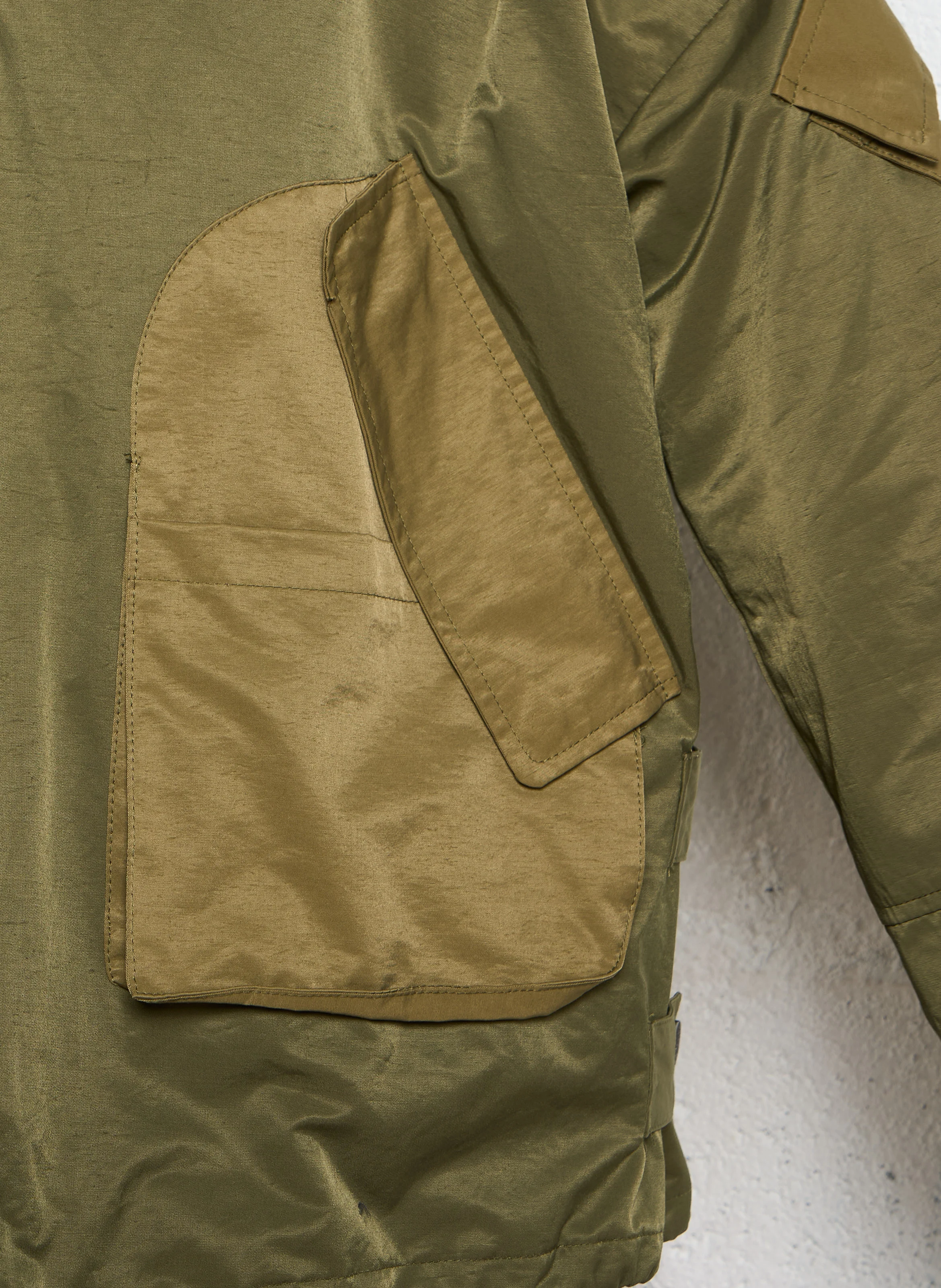 MARILOU - Manteau court capuche en fourrure| Vert