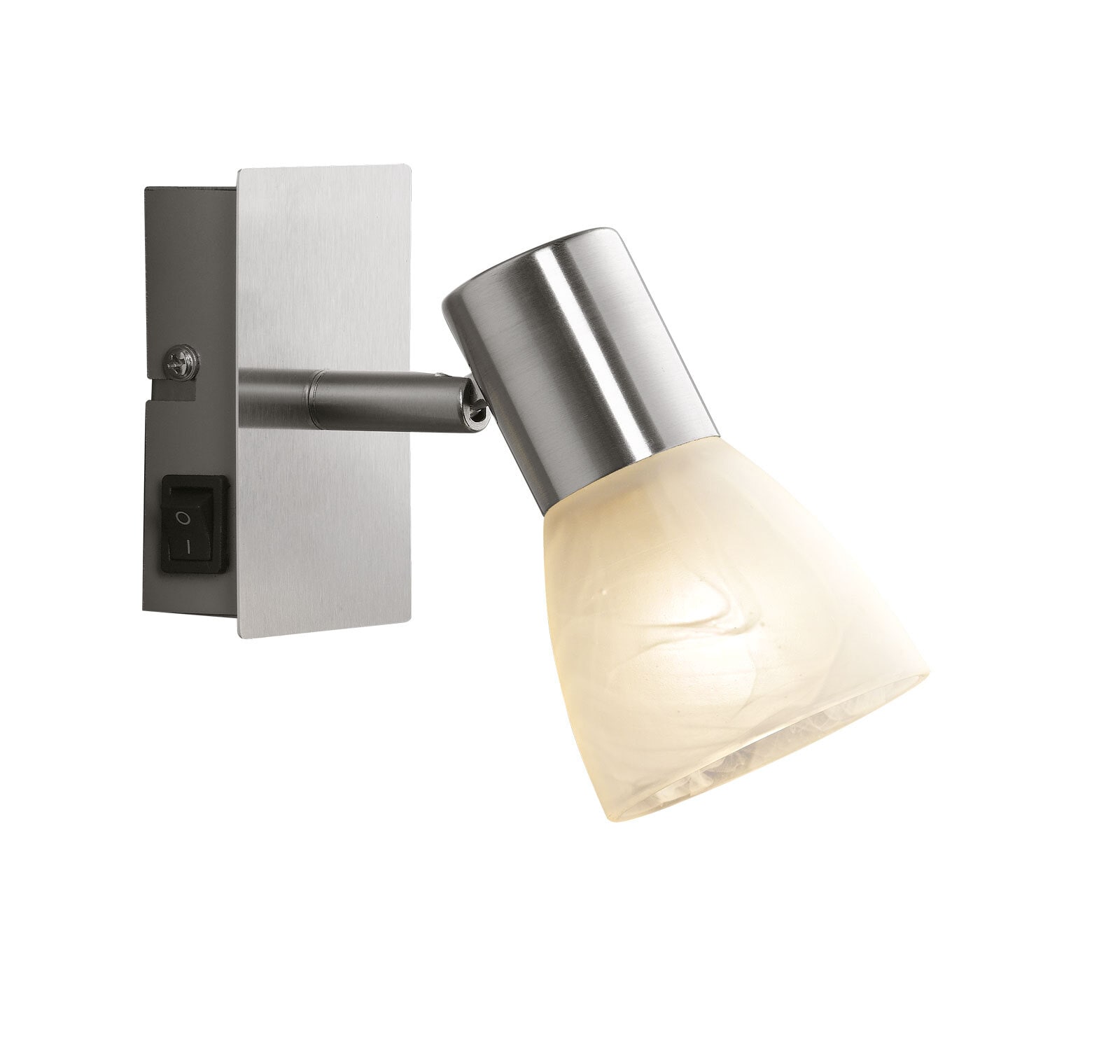 casaNOVA Retrofit Wandlampe 1 Spot JILL II Nickel