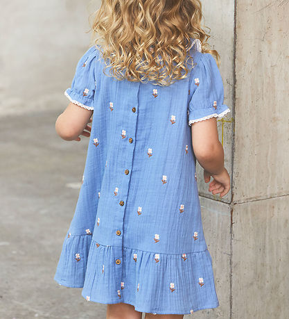 En Fant Kleid - Musselin - Infinity m. Blumen