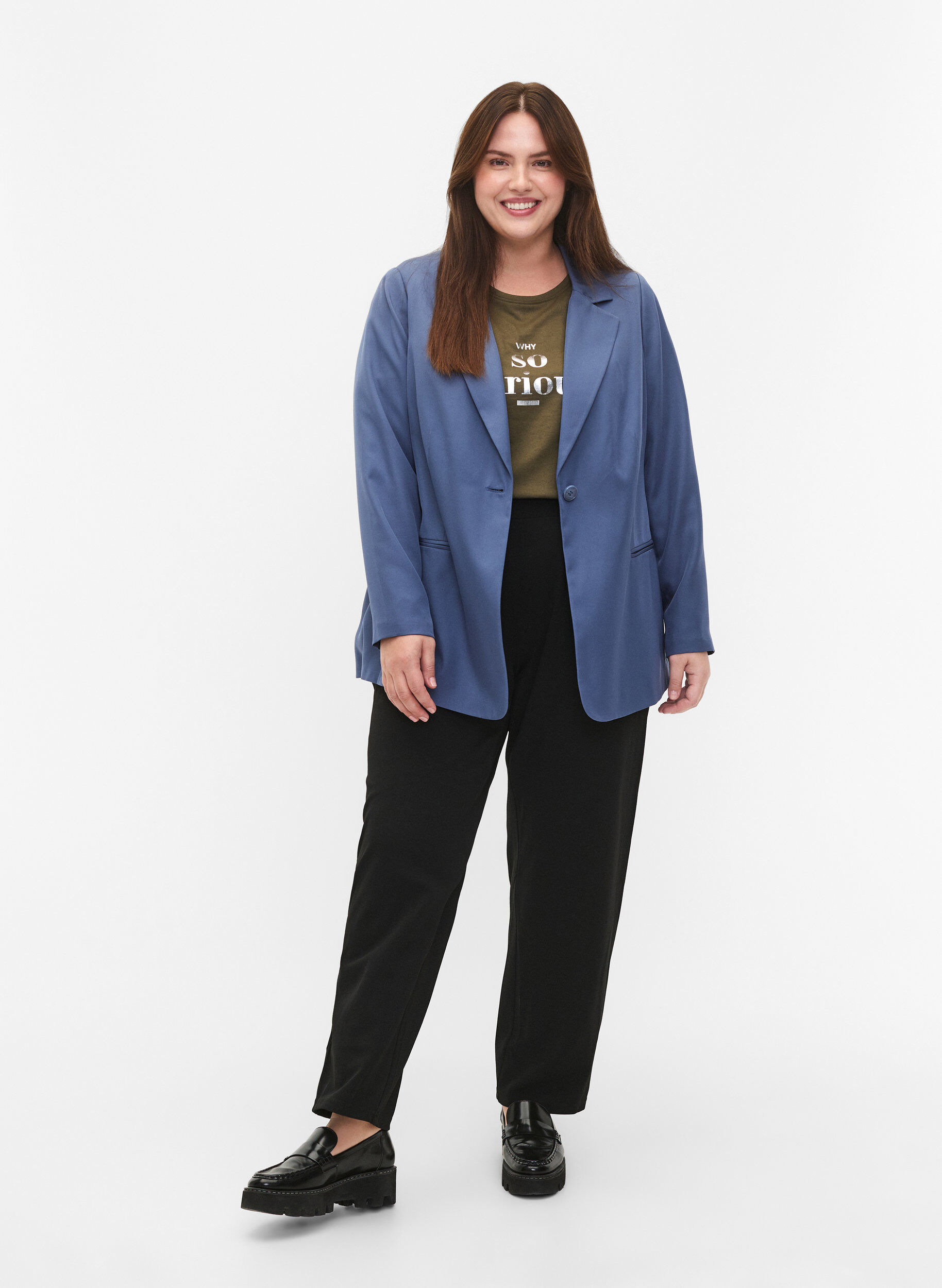 FLASH - Enkel blazer med knap