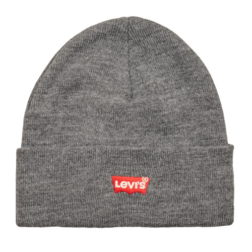 Levi's - RED BATWING EMBROIDERED SLOUCHY BEANIE - Gris