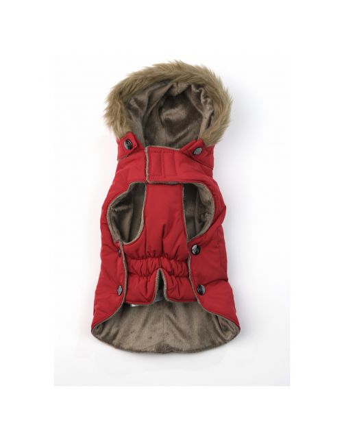 51 Degrees North Aspen Coat Donkerrood - Hondenkleding