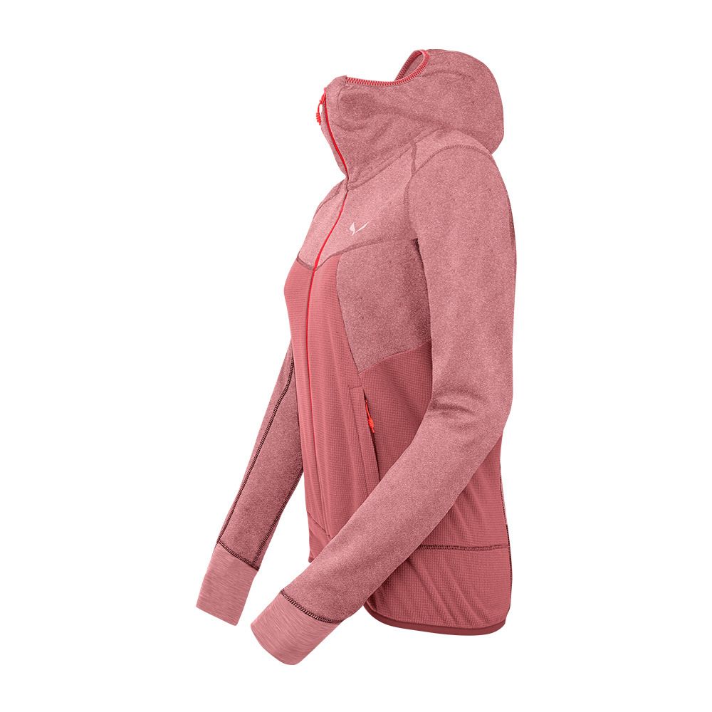 Salewa PUEZ HYBRID - Sweat Femme mauvemood melange