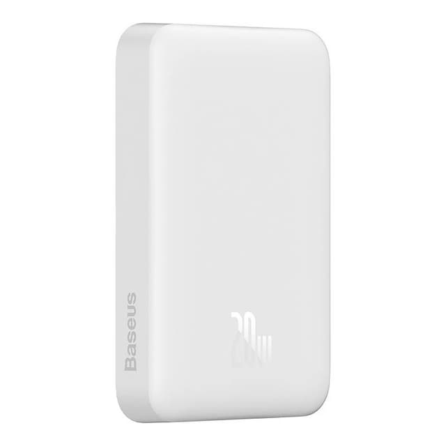Powerbank Baseus Magnetic, 10000mAh, USB-C 20W, MagSafe (hvid)