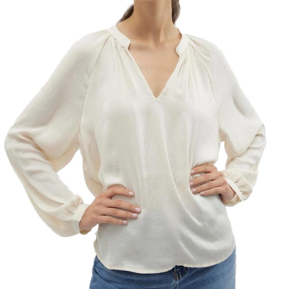 Vero Moda Blouse Écru Femme Vero Moda Aware Sunny