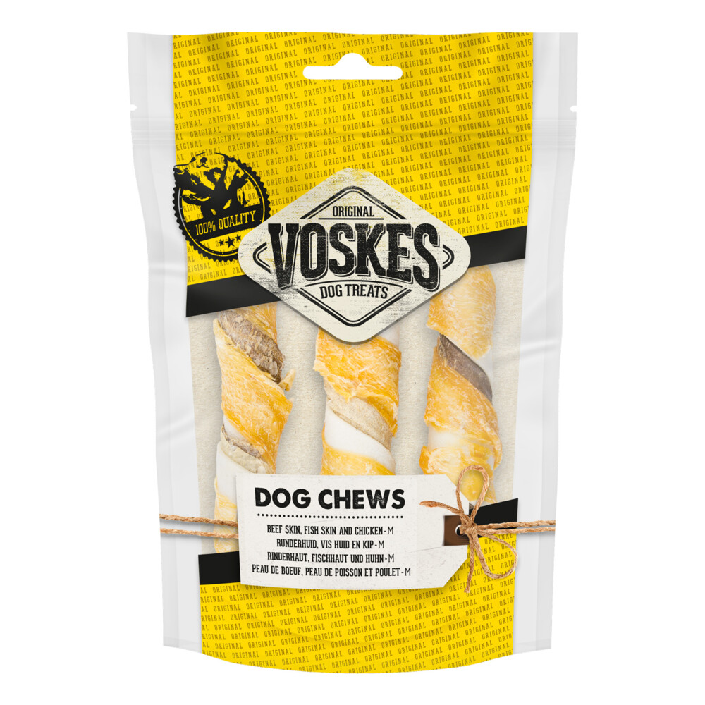 Voskes Stick Rund en Vis Met Kip M3 stuks