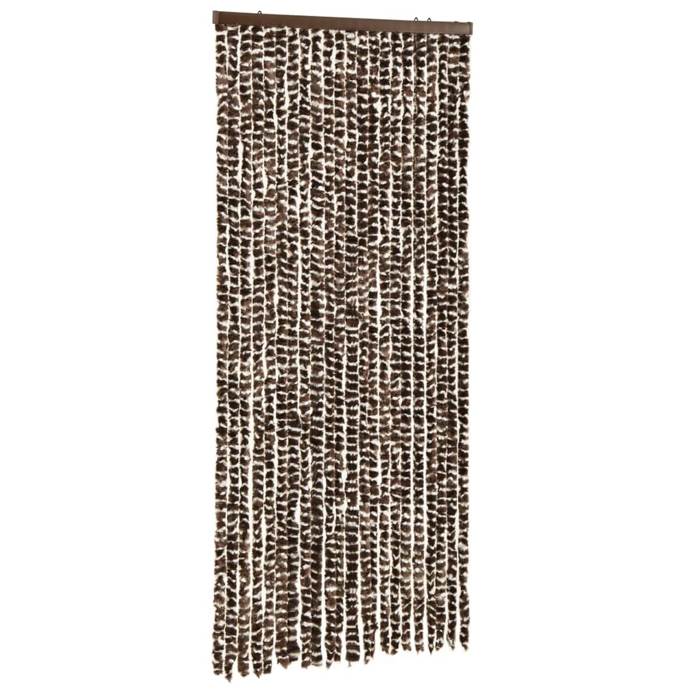 Moustiquaire marron et blanc 90x220 cm chenille