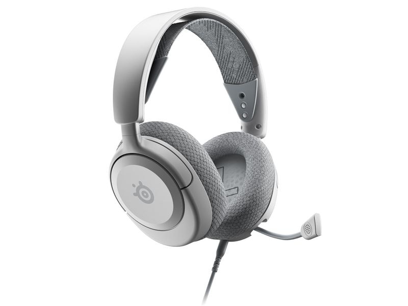 Steel Series Headset Arctis Nova 1P Weiss Steelseries Arctis Nova 1P kabelgebundene Gaming-Kopfhörer mit Kopfband, Weiss