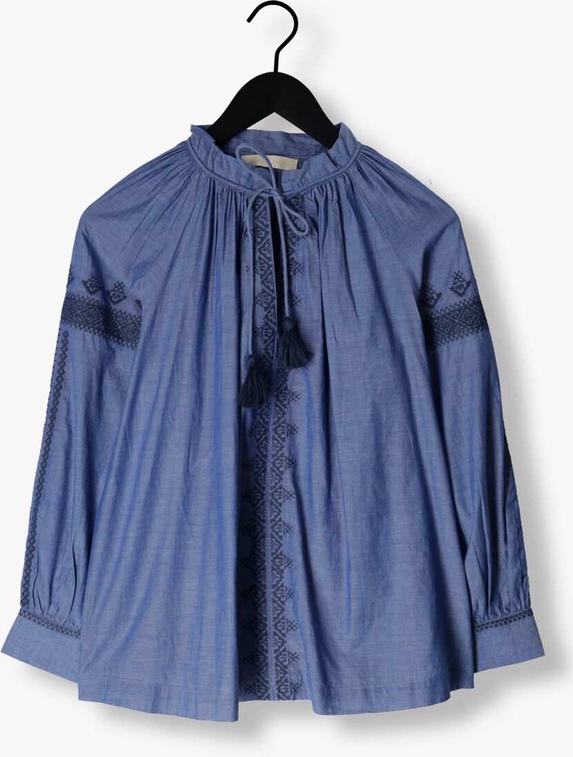 VANESSA BRUNO blauwe vanessa bruno blouse anita