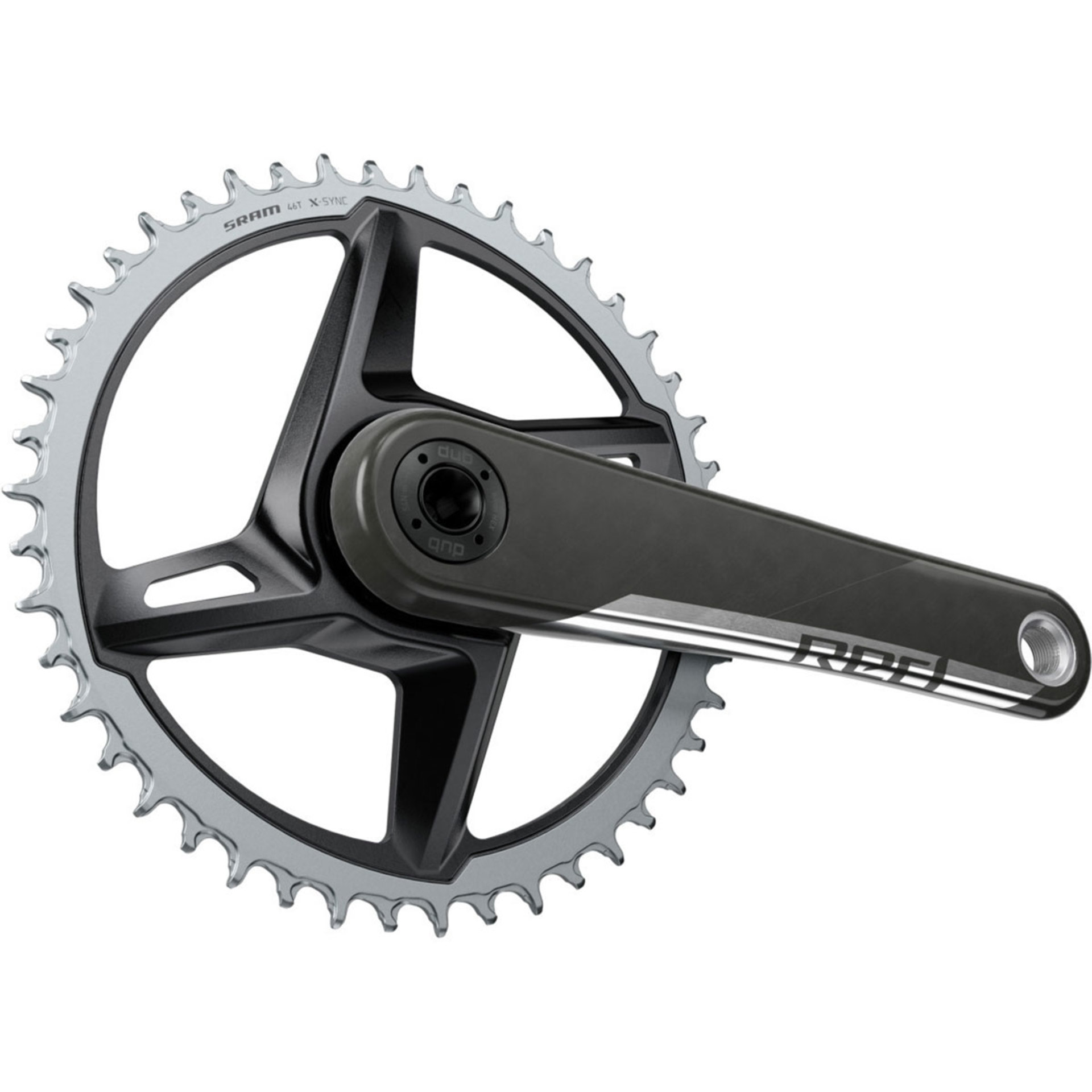 SRAM Red AXS D1 DUB DM Carbon Crankstel 46T 1x12 Speed Zwart