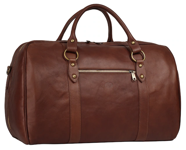 Piké Reisetasche echt Leder, Made in Italy