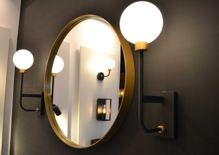 Lucide Berend 2 wandlamp badkamer IP45 zwart