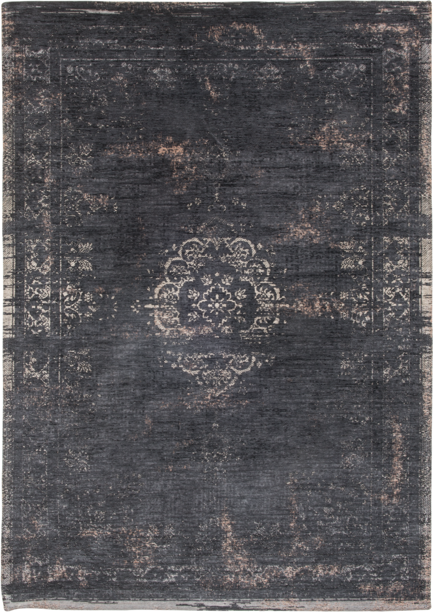 Ecorugs vloerkleed Medallion zwart 170x240 cm