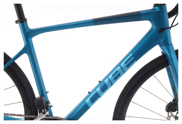 Produit reconditionné · Cube Attain SLX Carbone Di2 12V · Bleu / Vélo de route / Cube | Très bon état
