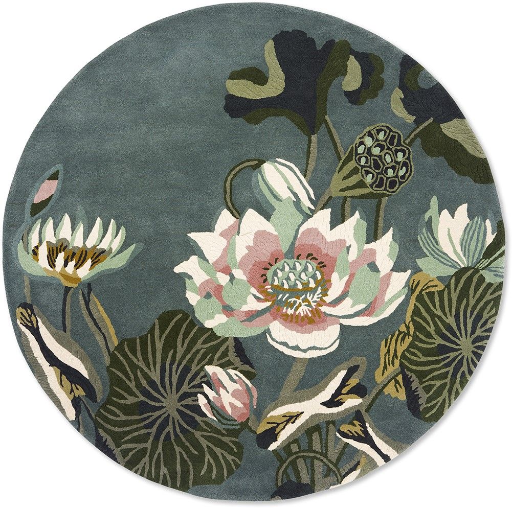 Vloerkleed Midnight Pond 038608 Waterlily  | Wedgwood Home