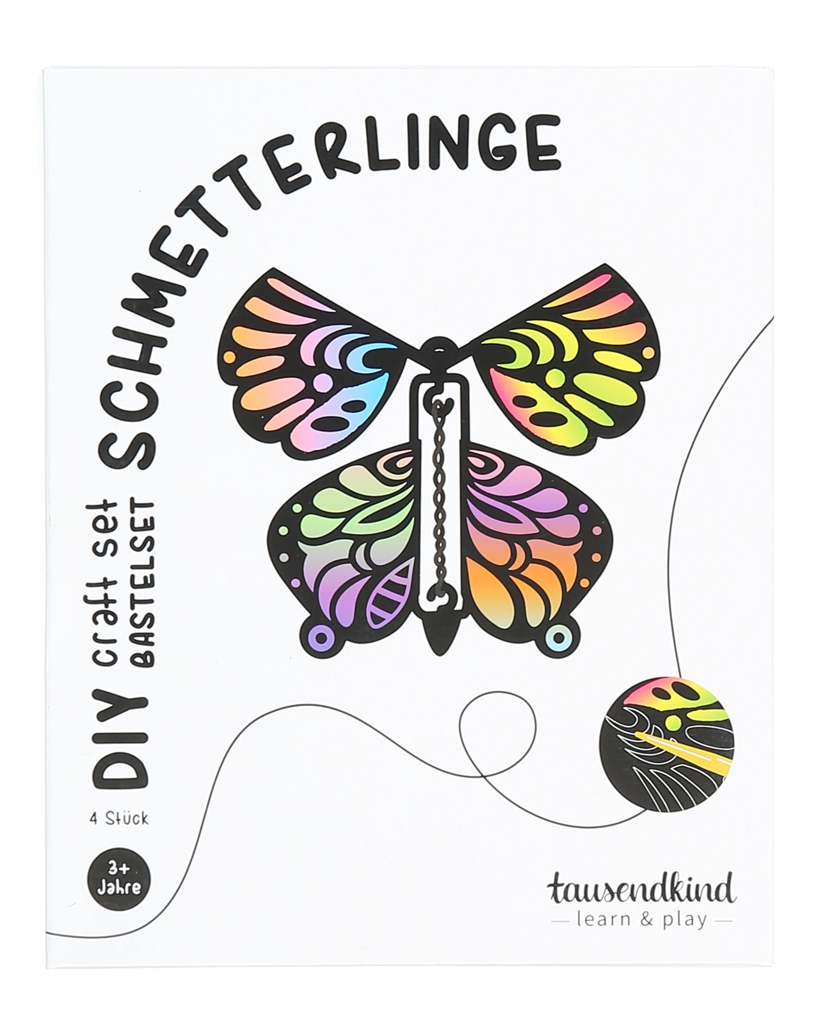 Bastelset SCHMETTERLINGE 4er-Set