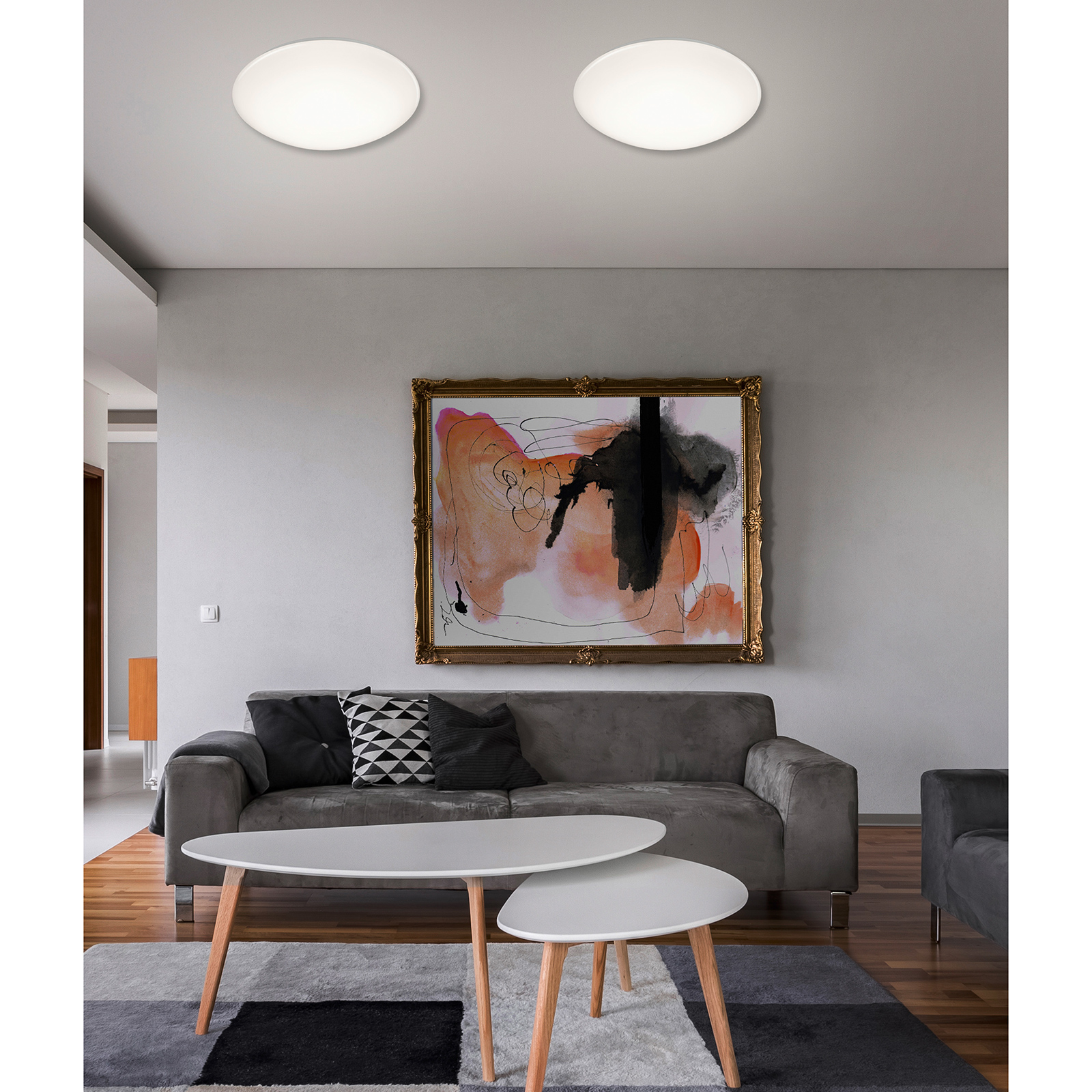 LED-Deckenleuchte - weiß - Bewegungsmelder - Ø 27 cm