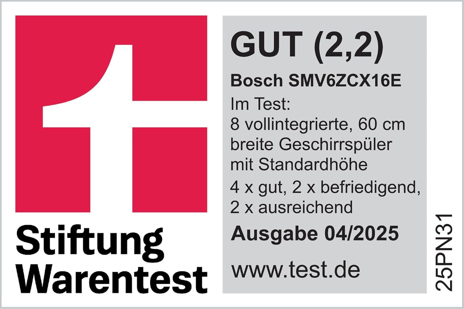 Bosch SMV6ZCX16E, Serie 6, vollintegrierter Geschirrspüler mit Besteckschublade, 60 cm, Intelligent Programm, Max Flex Körbe, Vario Schublade, Rackmatik, Home Connect