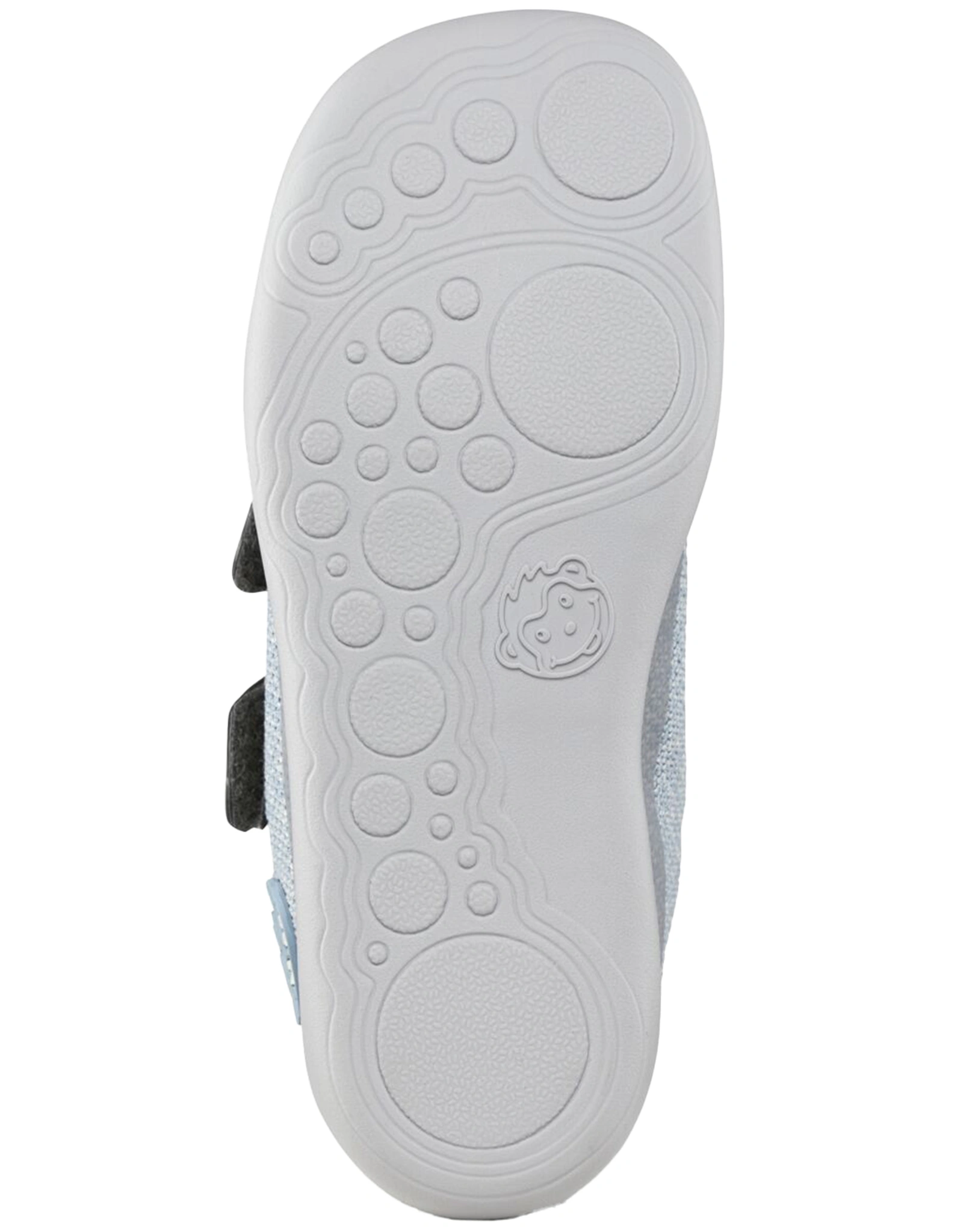 Strick-Halbschuhe HAPPY ROBBE in hellblau