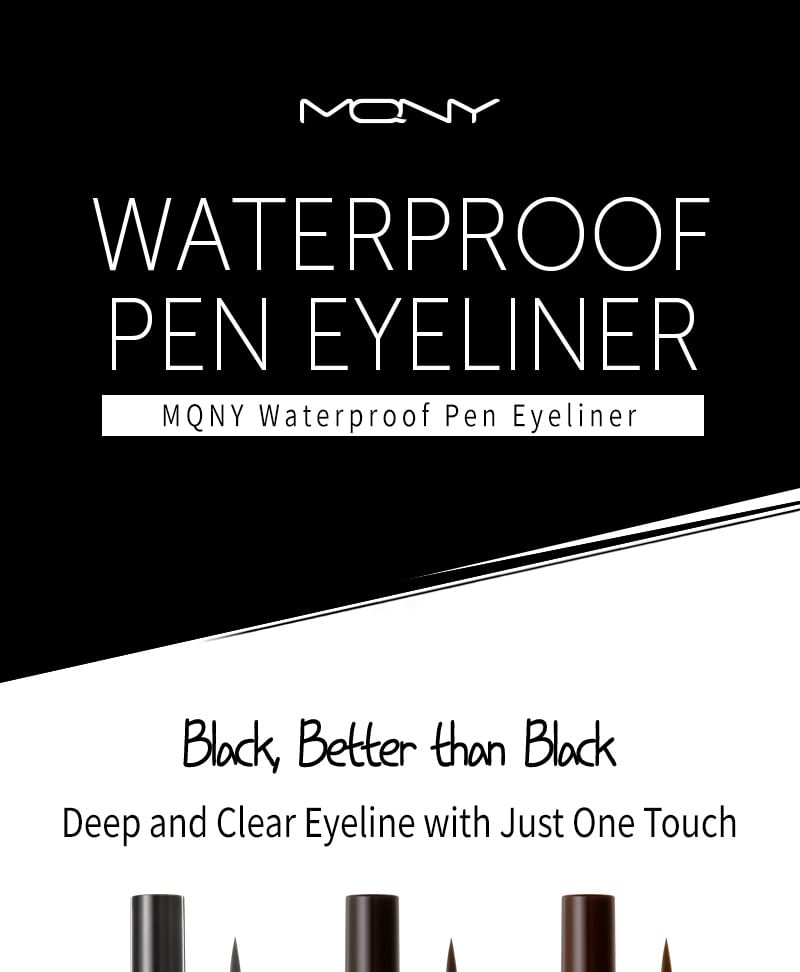 MACQUEEN - MQNY Waterproof Pen Eyeliner - 3 kleuren