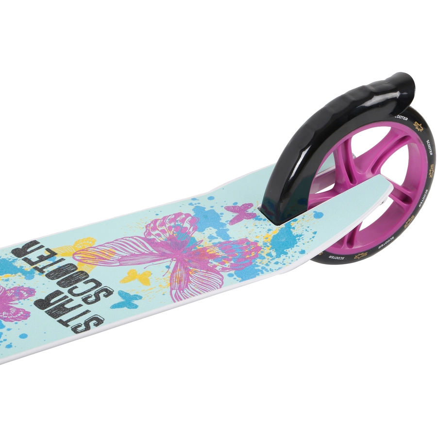 Star Scooter Roller 205mm XXL Trittbrett weiß, türkis