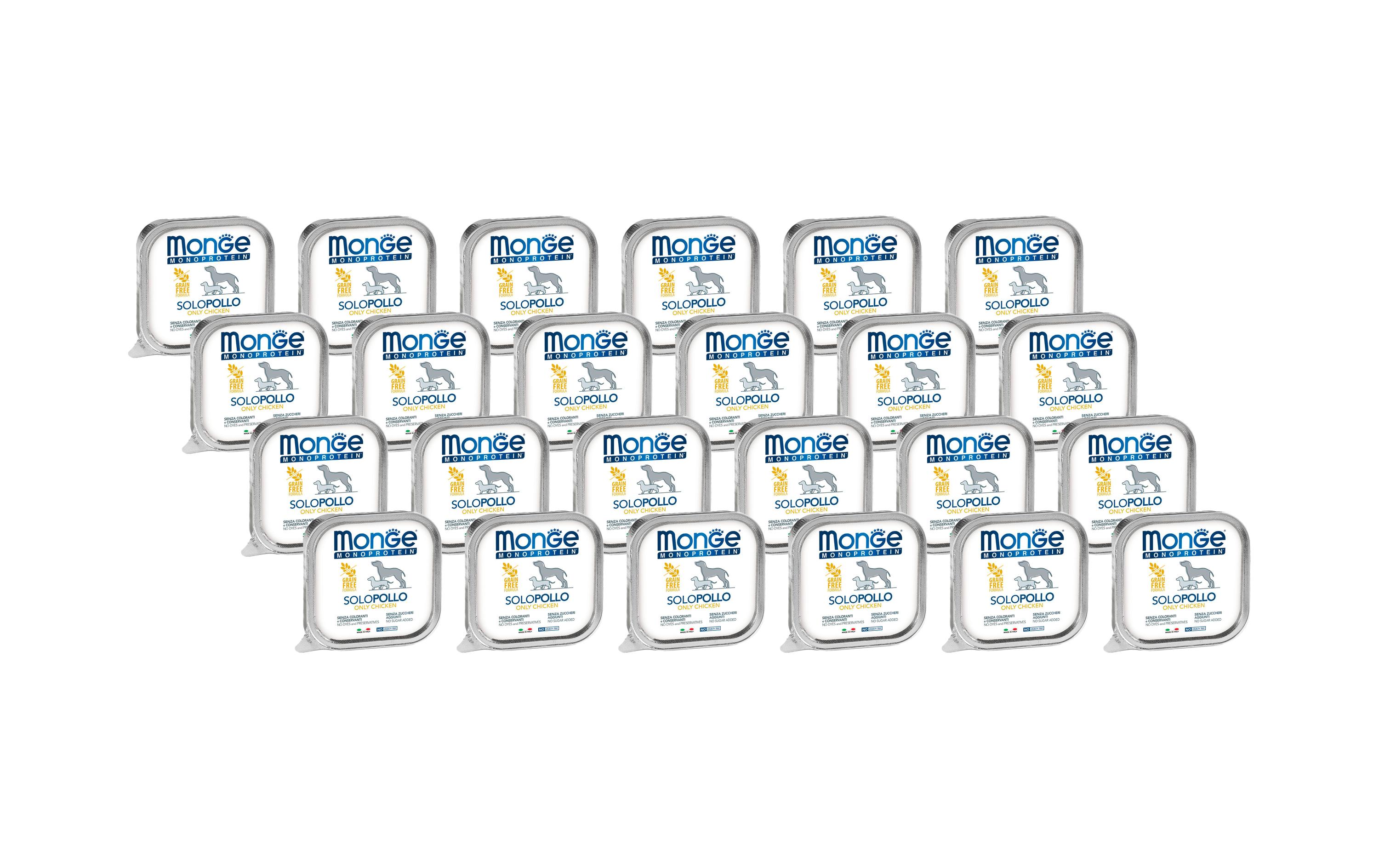 Nassfutter Monoprotein Pâté Huhn, 24 x 150 gAlleinfuttermittel für ausgewachsene Hunde