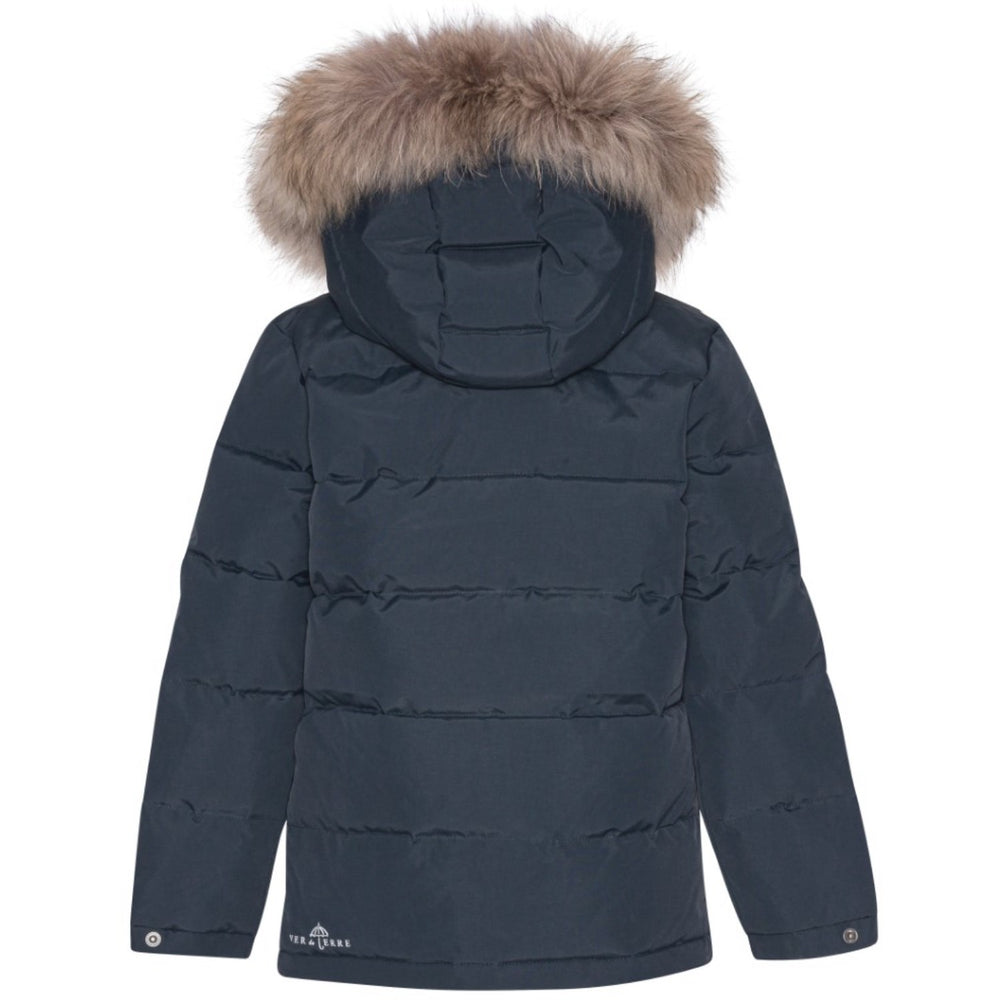 Køb Ver De Terre 600 Navy Down Jakke W/Fur