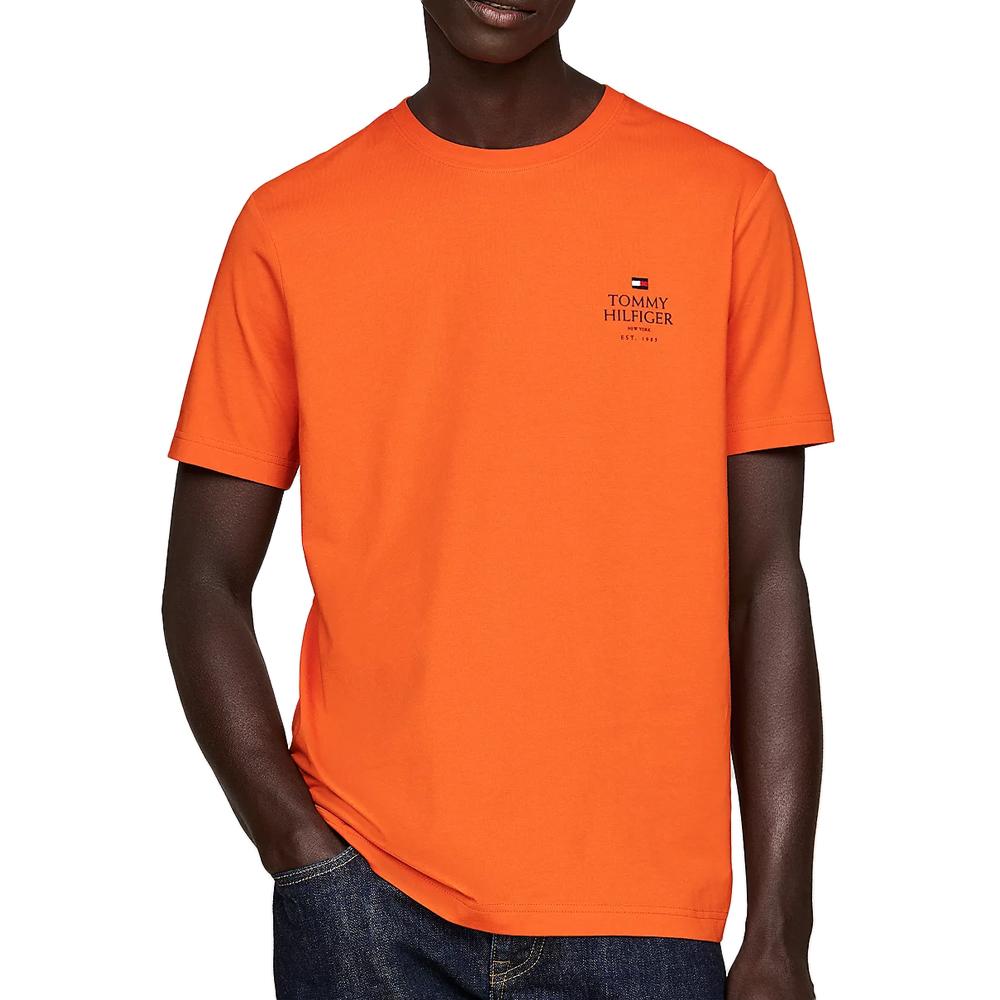 Tommy Hilfiger T-shirt Orange Homme Tommy Hilfiger Hilfiger Stack