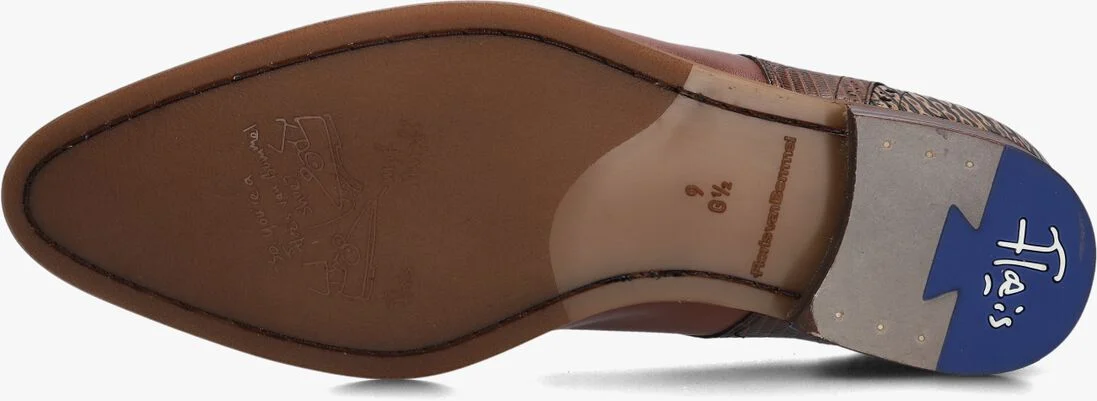 FLORIS VAN BOMMEL cognac floris van bommel nette schoenen sfm-30361