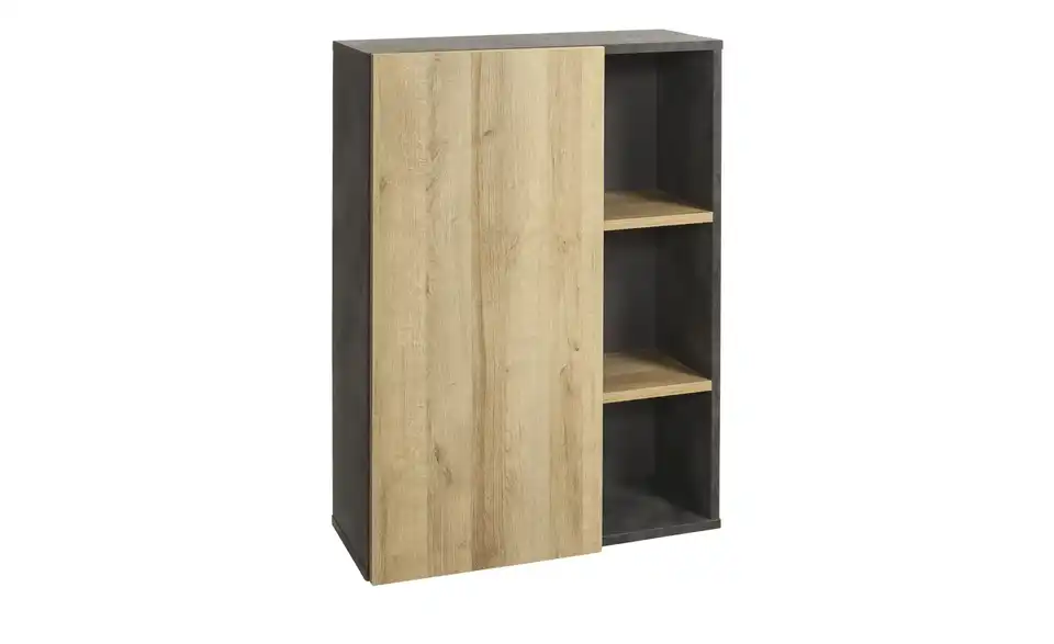 Aktenschrank Chiemsee 110 cm Steingrau, Eiche (Nachbildung)