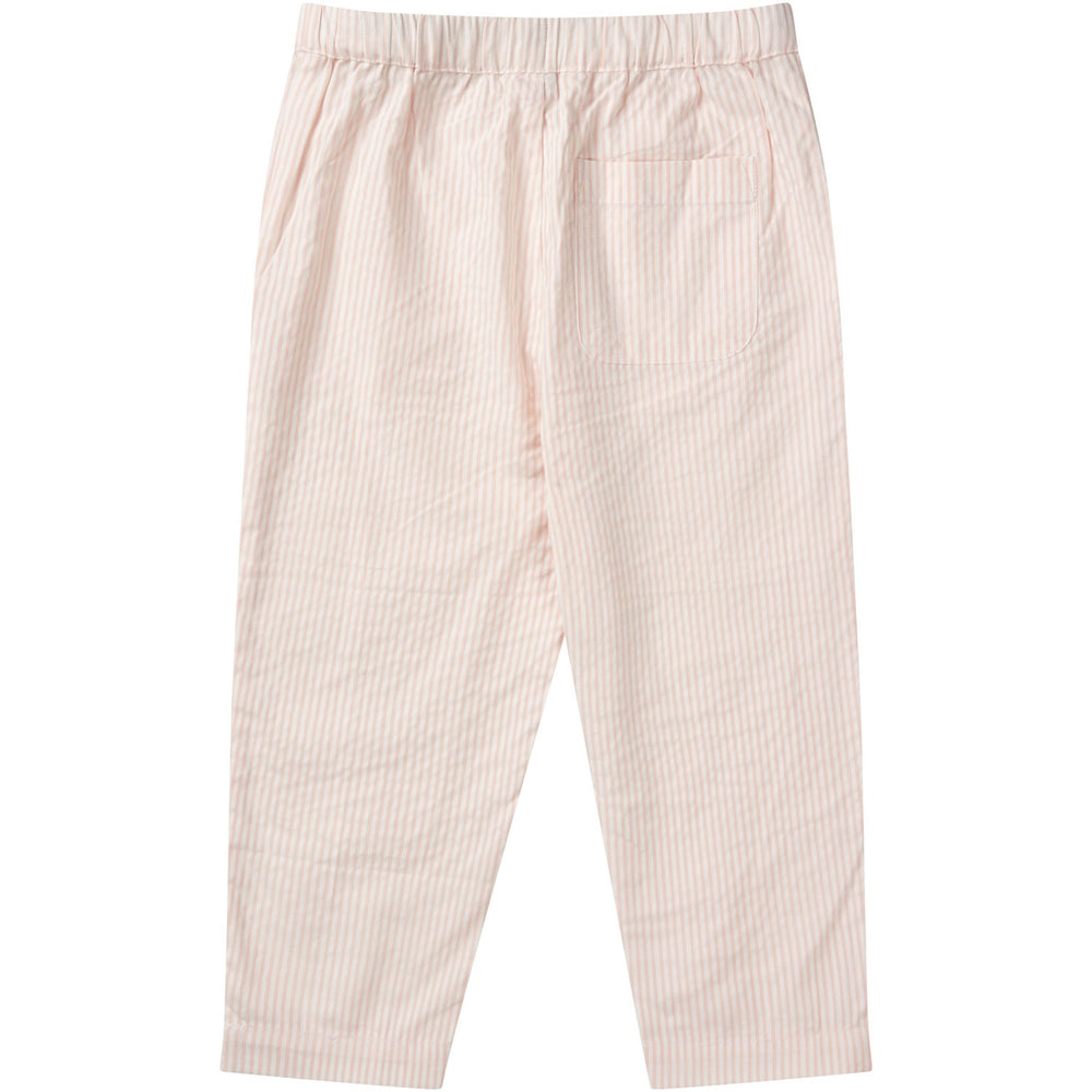 Køb COPENHAGEN COLORS Dusty Rose W Cream Stripe Seersucker Bukser