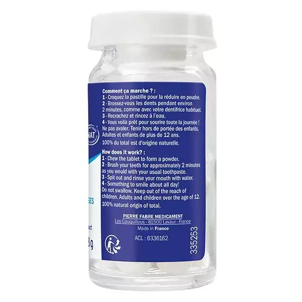 Pasta de dentes sólida antiplaca Elgydium, 60 comprimidos.