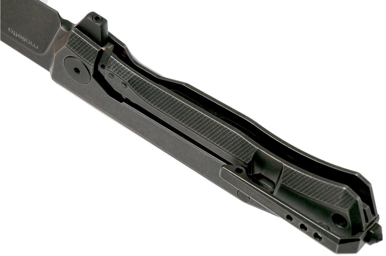 LionSteel Myto MT01B-BW Full Black zakmes, Molletta design