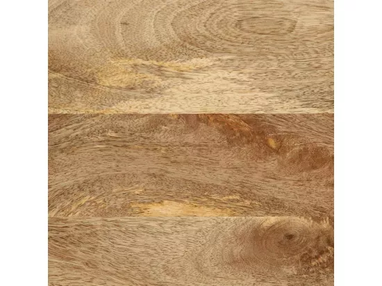 Miroir de bain 50x70 cm bois de manguier massif et verre