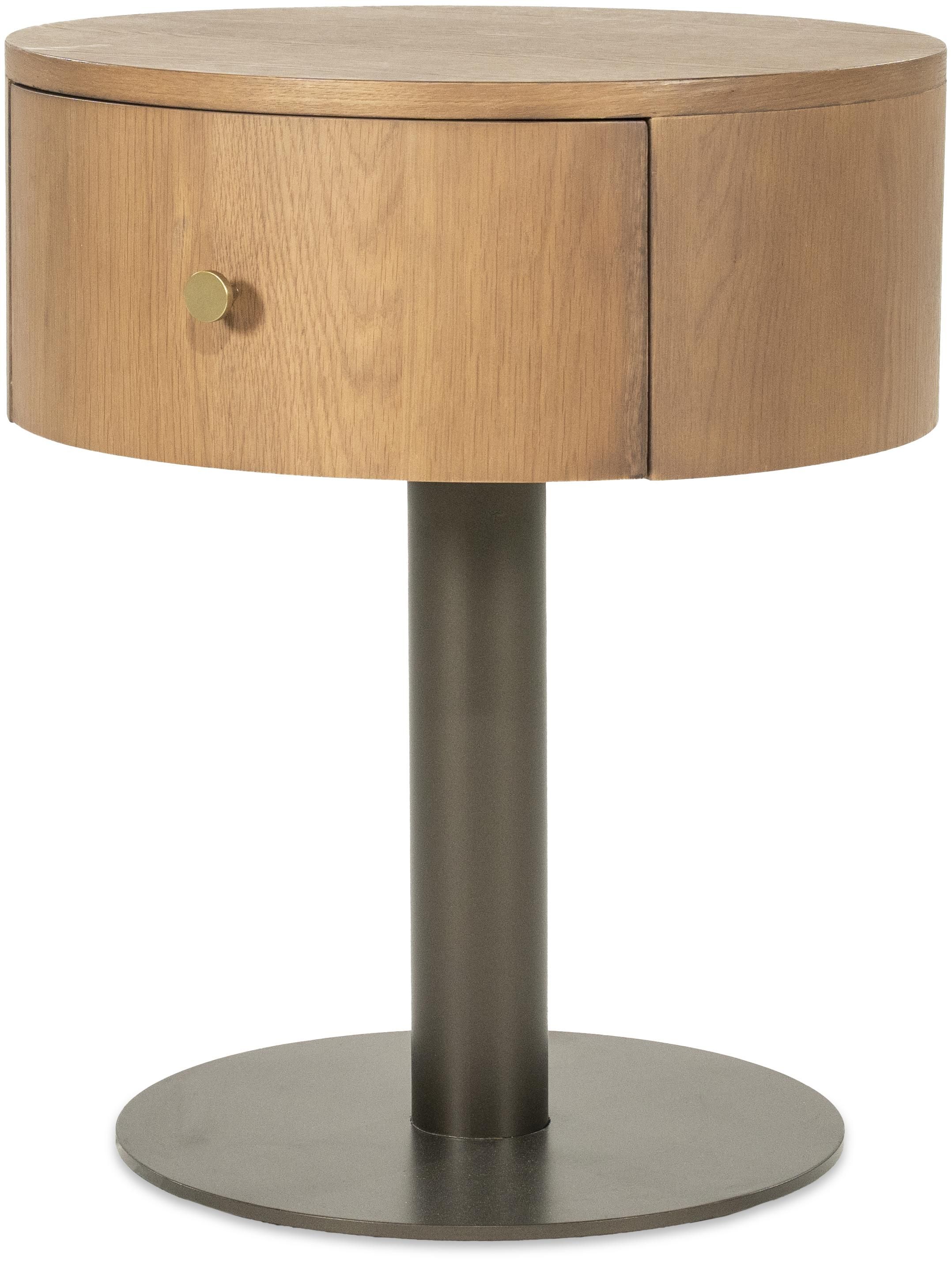 Nachtkastje Lichtbruin 96521 Skye ⌀50  x H60 cm