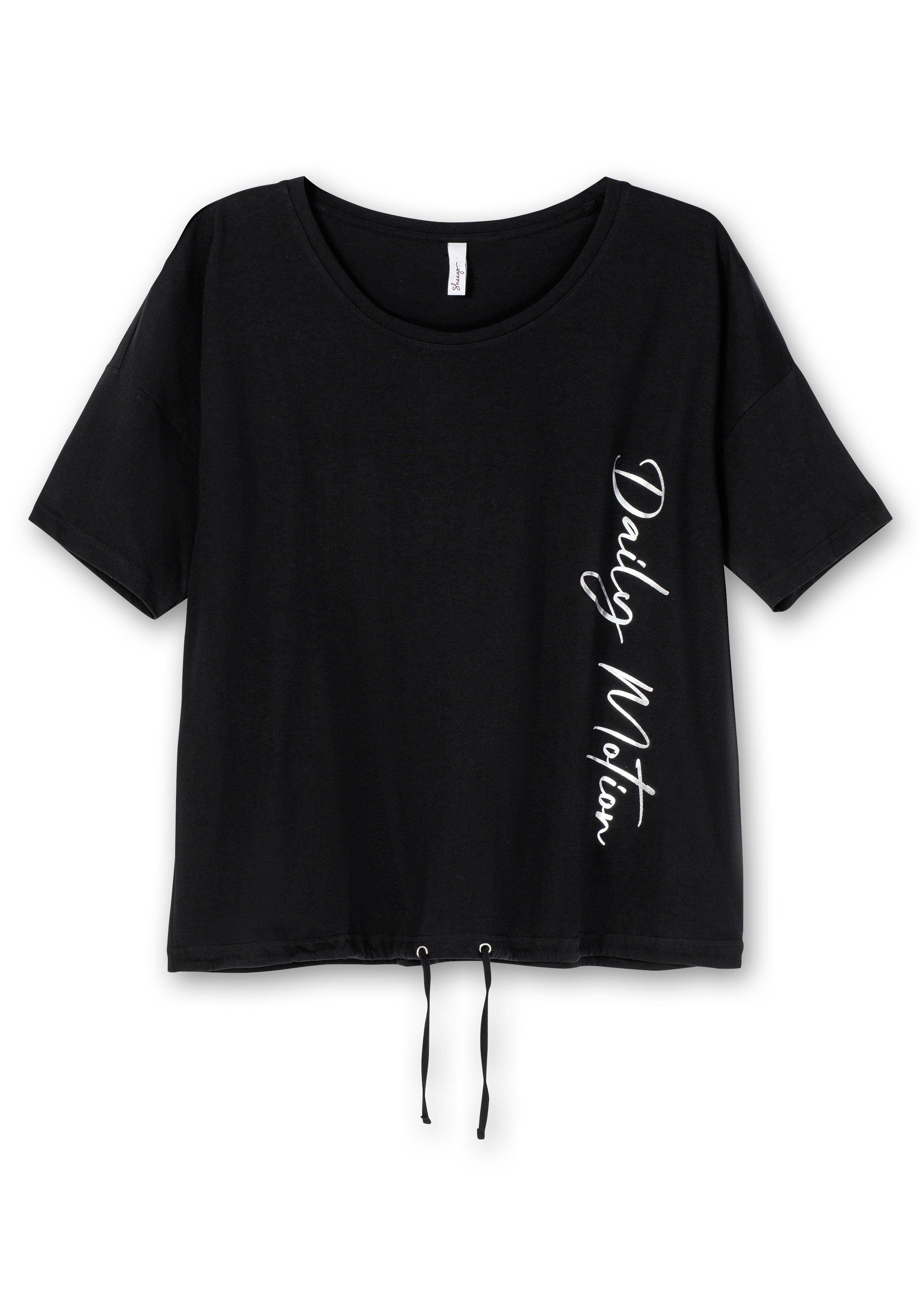 Shirt mit Tunnelzug und seitlichem Folienprint