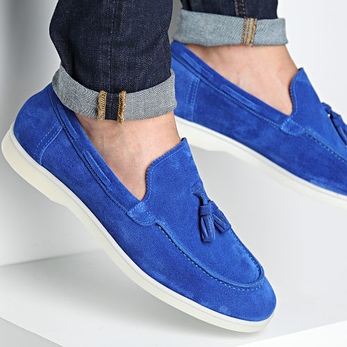 Mocassins 801 Bleu Roi