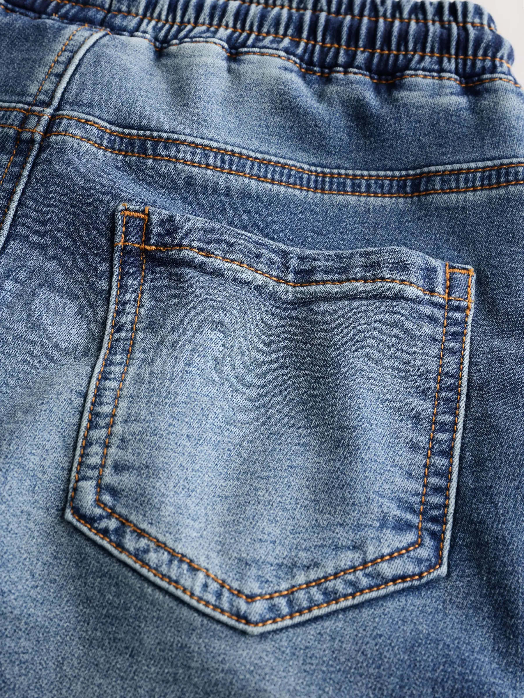 Grijs/blauw - Cargo Jeans With Elasticated Waists Jeans 2 Pack (3-16yrs)